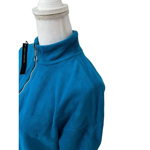 Nike Quarter Zip Fleece Jacket Turquoise Blue M - Picture 4 of 11